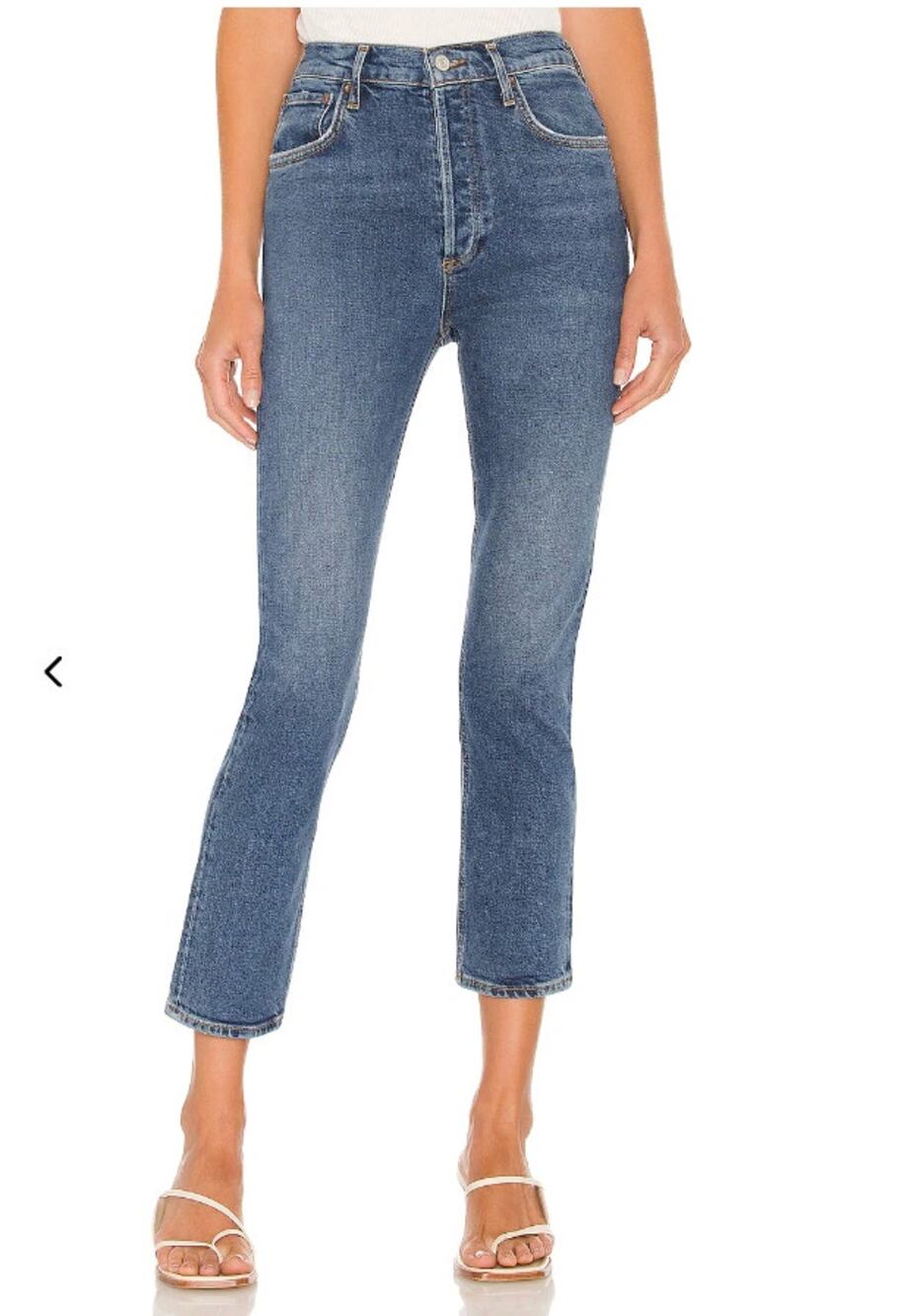 AGOLDE Riley High Rise Straight Crop Denim Jeans // 27